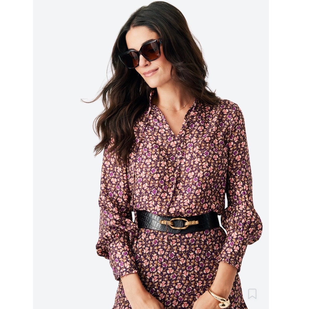J.McLaughlin‎ Cecilia Blouse – Flower Market Print – Women's Medium – NWT
